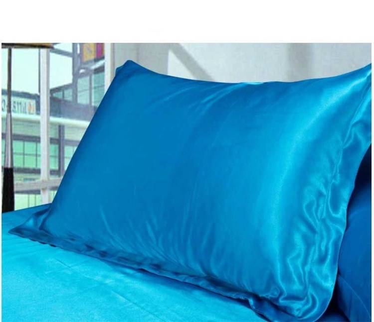 Simulation silk ice silk satin single pillowcase