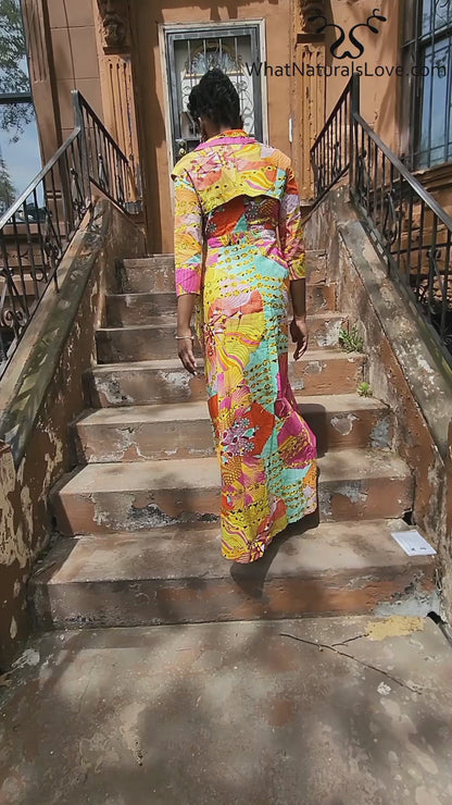 Bazin Rich African maxi Dress in XS to 6X
