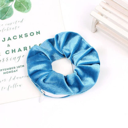 Multi-Functional Zip Scrunchie - Holds Hair &amp; Small Valuables