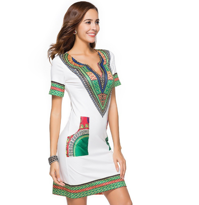 Tijdloze Dashiki-jurk