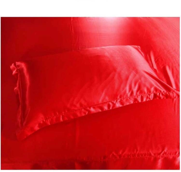 Simulation silk ice silk satin single pillowcase