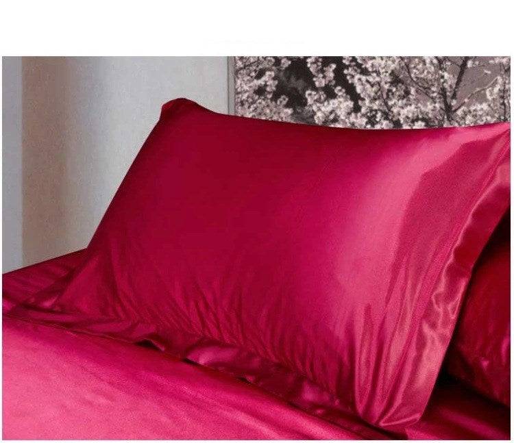 Simulation silk ice silk satin single pillowcase