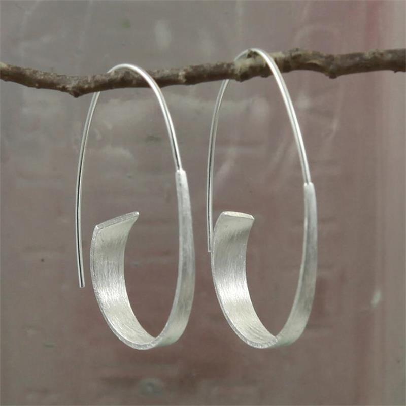 Silver Cheng spiral earrings
