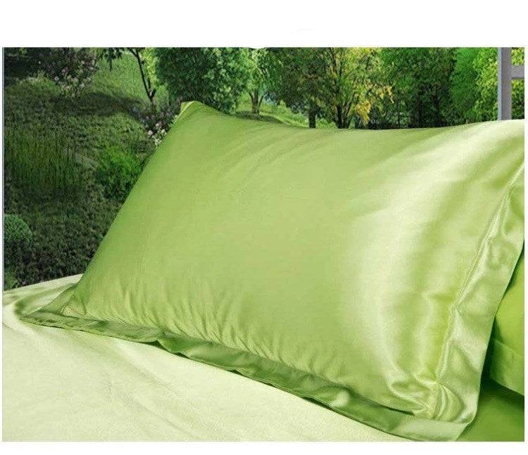 Simulation silk ice silk satin single pillowcase