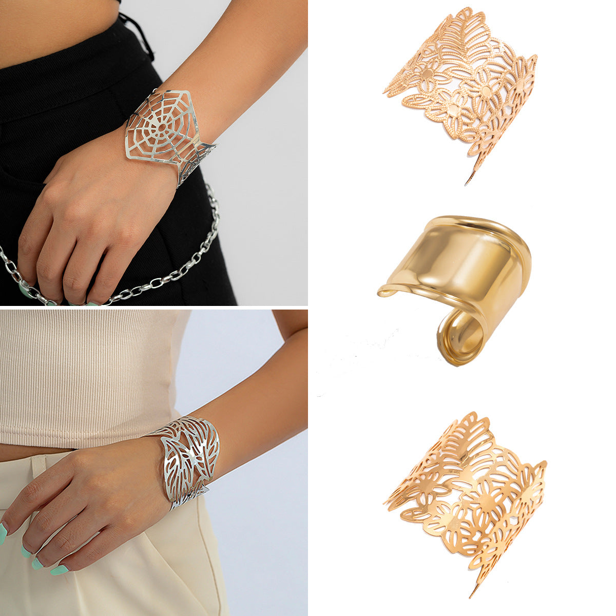 European and American cross-border smooth bracelet For Women