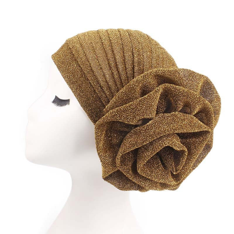 Big flower turban Pre wrapped Perfect for Memorial Day 2024