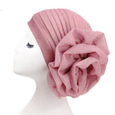 Big flower turban Pre wrapped Perfect for Mother&