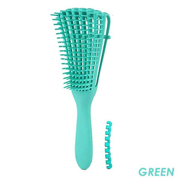 Brosse à cheveux démêlante indolore pour un démêlage facile moins de casse pour les cheveux naturels 4C et 3A