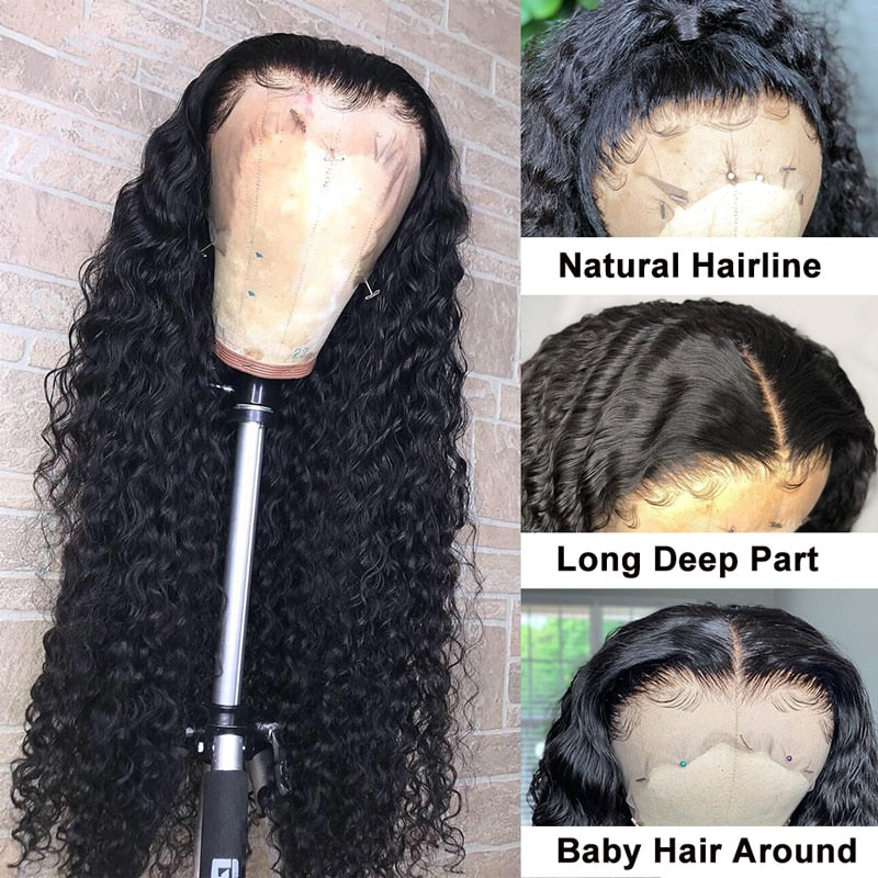 Deep Wave Frontal Human Hair Wig