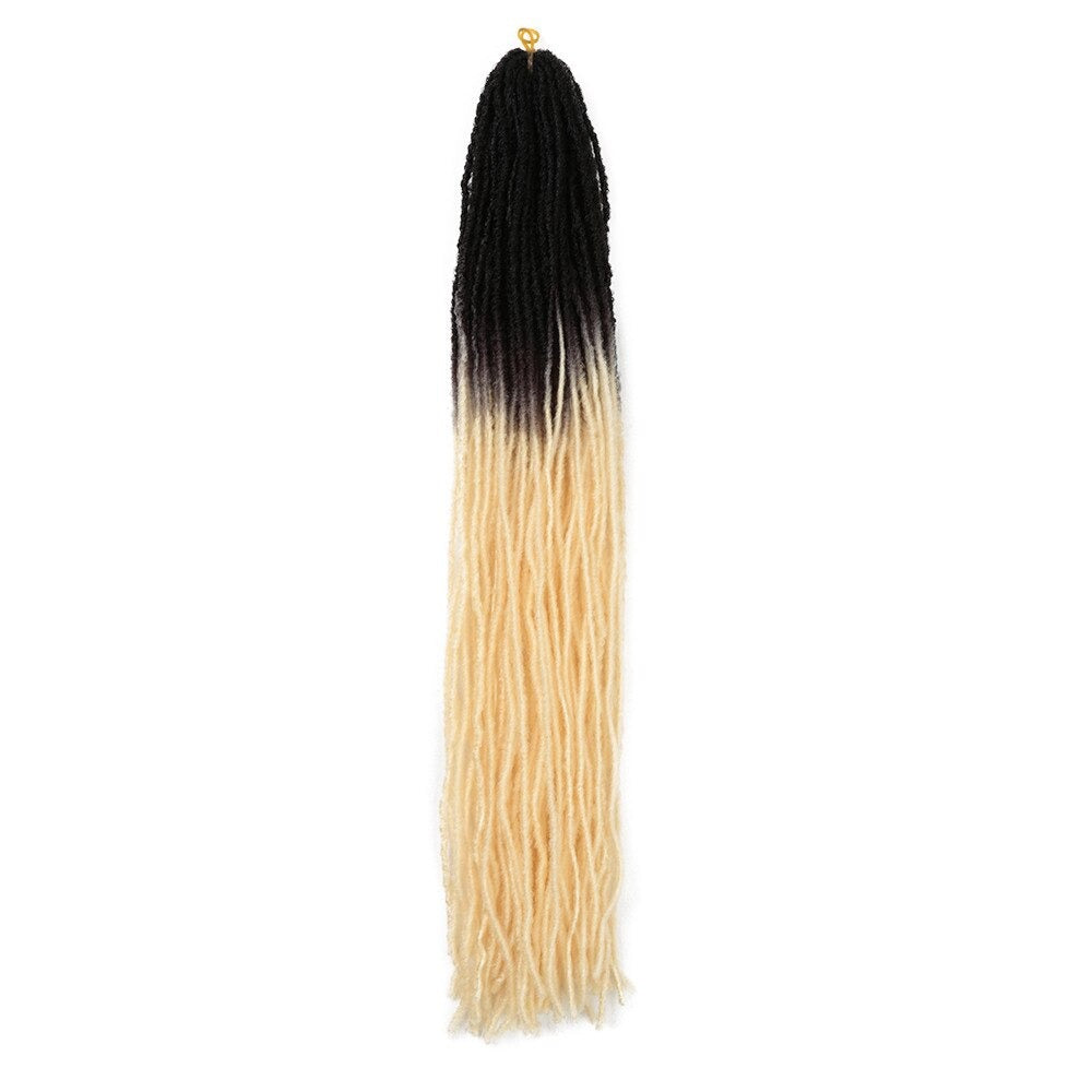Synthetic 18 inches Soft Dread Locks Hair Extension with Sister locks Straight Faux