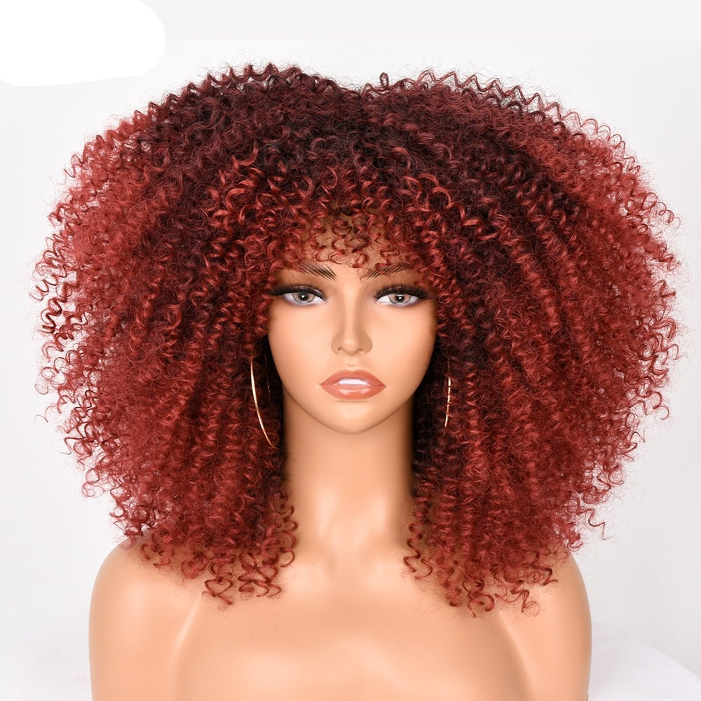 Cheap red outlet afro wigs