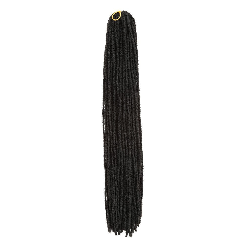 Synthetic 18 inches Soft Dread Locks Hair Extension with Sister locks Straight Faux