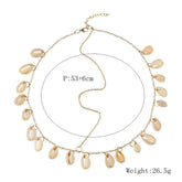 Cowrie Shell hair Jewelry chain 