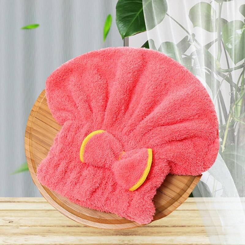 Quick Drying Easy to Wear Microfiber Hair Towel Beanie Hat