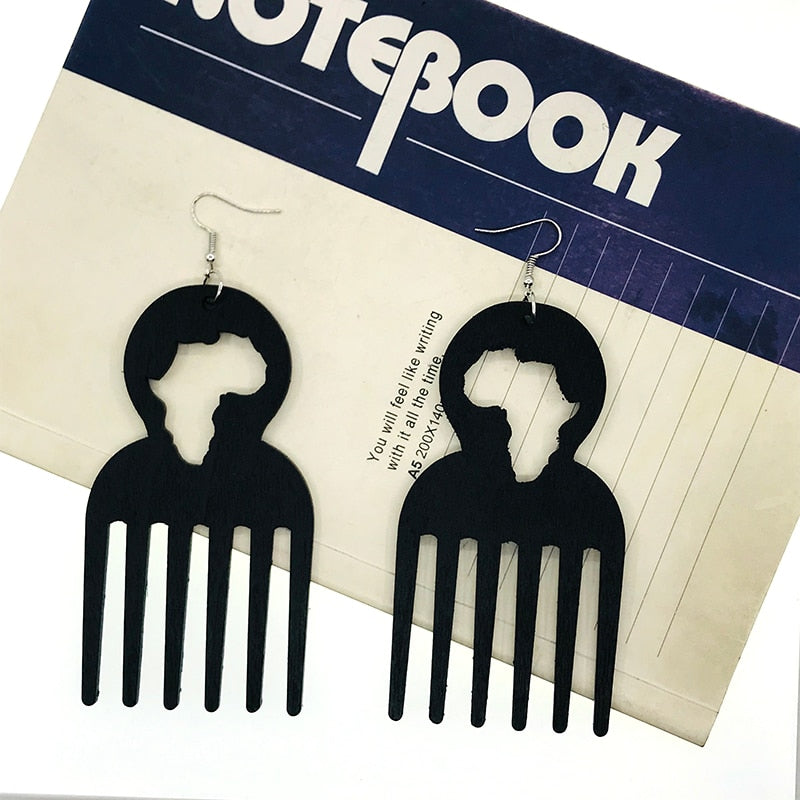 Sankofa Earrings Wooden Made - Perfect Jewelry for Party Wear