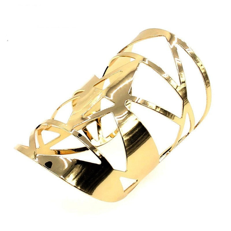 Shiny Geometric Hollow Statement Jewelry Bracelets For Women