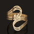 Gold Color Punk Hip Hop Bangles Upper Arm Bracelet for Women