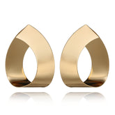 Minimalist Punk Style Stud Gold Earrings 