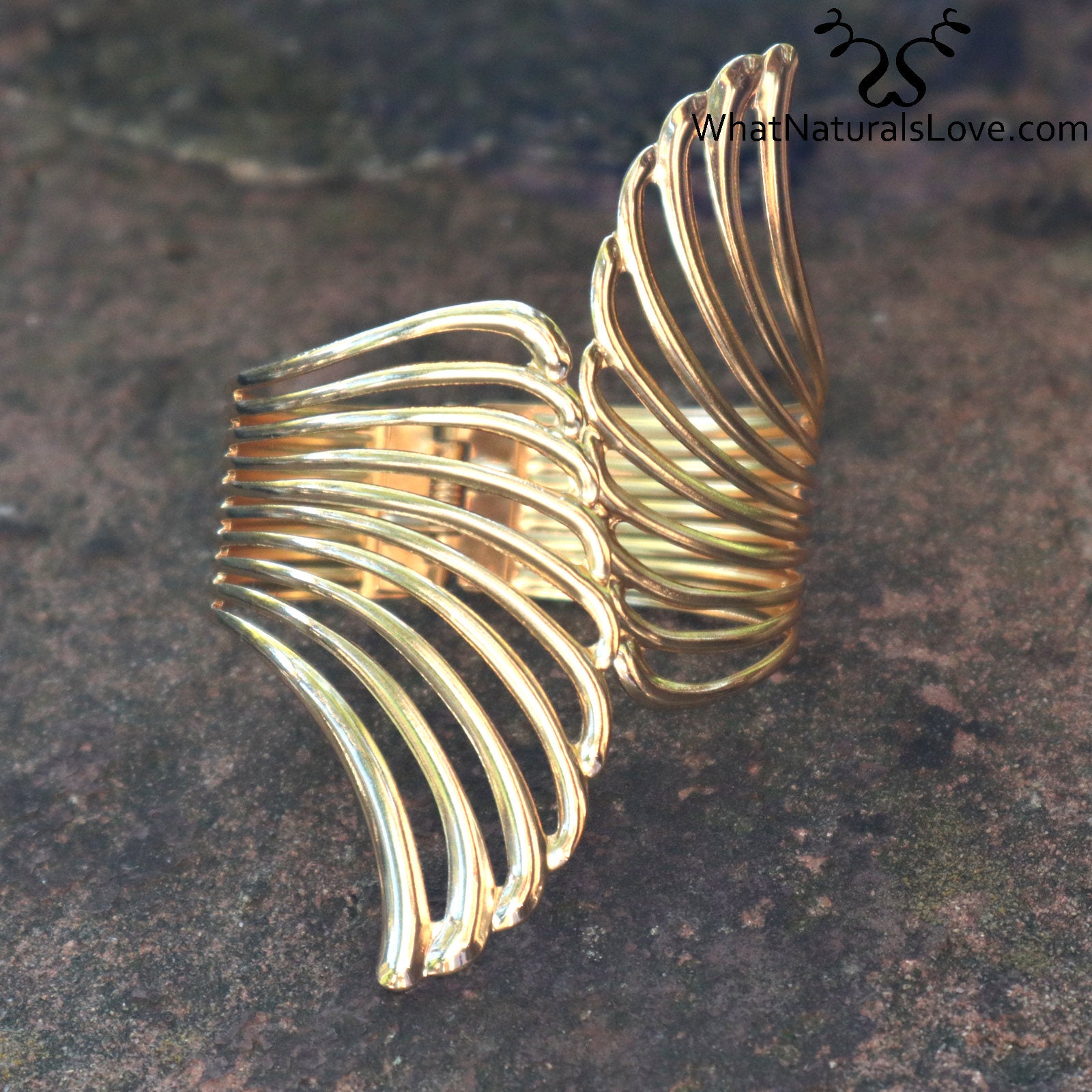 Hair Cuff Golden/Silver Wings for Locs, Sisterlocks, Dreadlocks