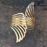 Aurora Wing Cuffs - Gold & Silver for Locs, Sisterlocks, Dreadlocks and Braids