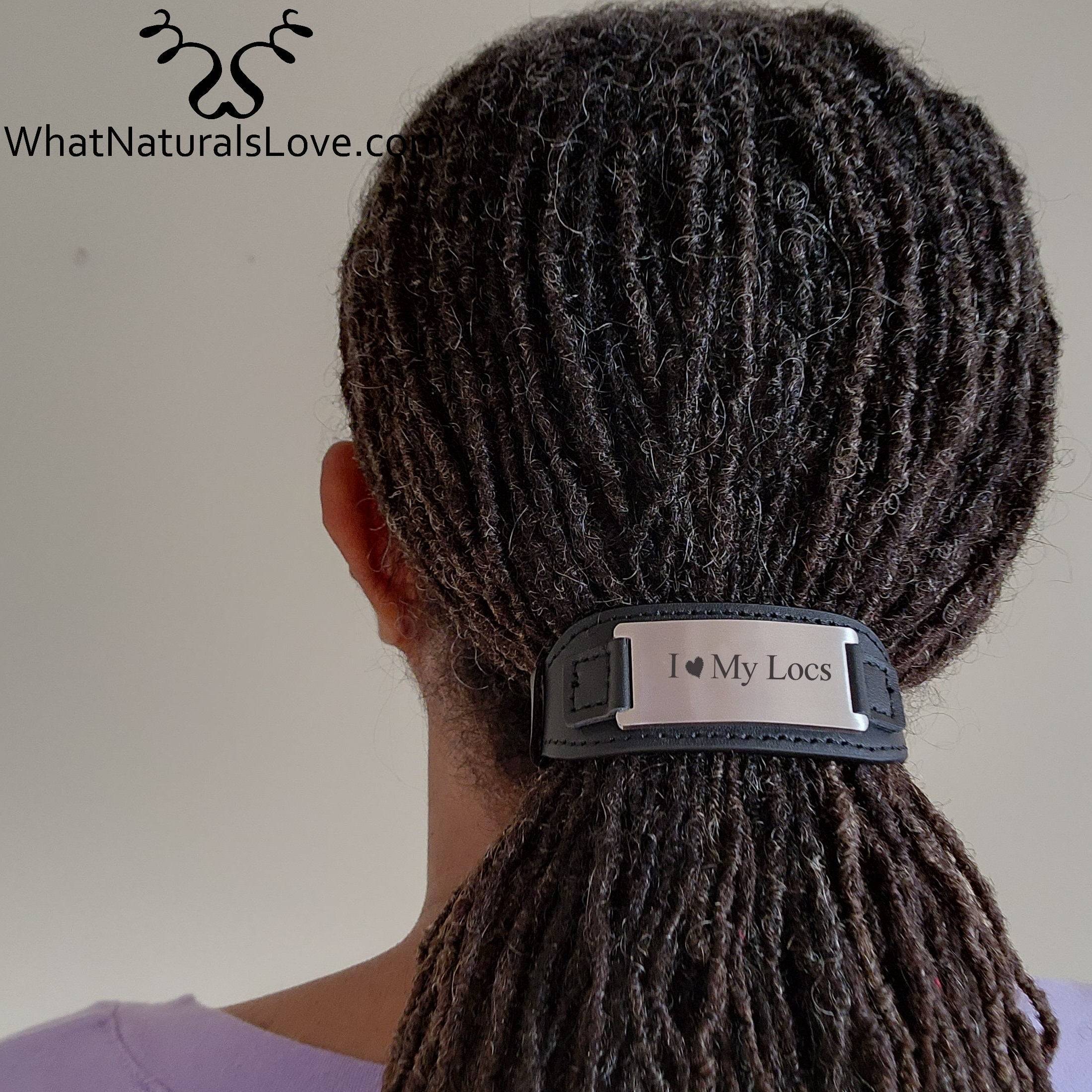 Genuine Leather Hair tie for Locs, Braids and Afro Puffs