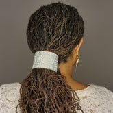 Hair Cuff with Crystals for Locs, Braids, Twists, Dreadlocks, Curls and 4C Hair Perfect for Mother&