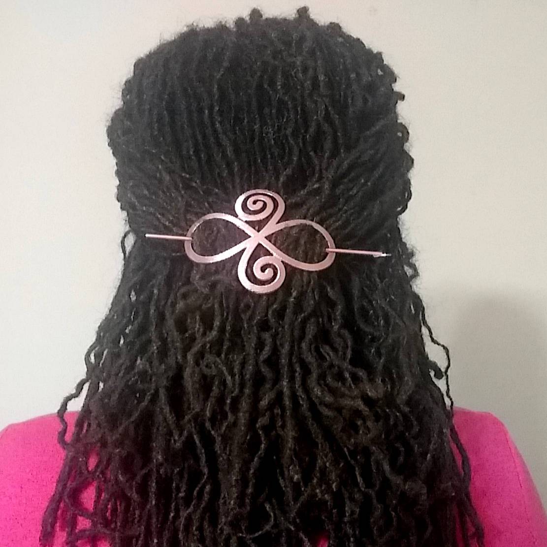 Hair Pin Barrette for all hair textures: Locs, Curls and Natural Hair Success