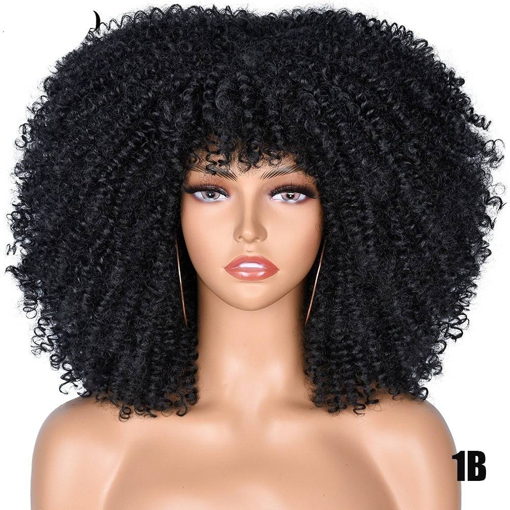 Short afro outlet lace front wigs