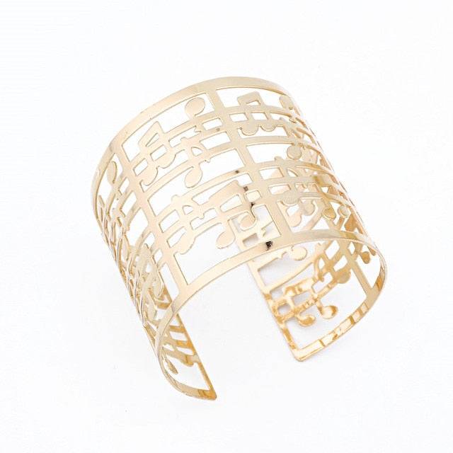 Adjustable European Punk Big Wide Cuff Bracelet for Women and Men 