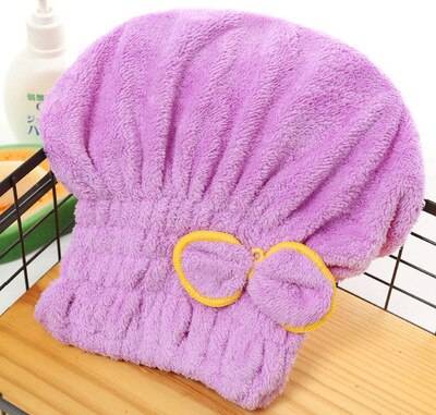 Quick Drying Easy to Wear Microfiber Hair Towel Beanie Hat