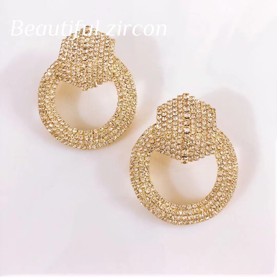Rhinestone Earrings - Shiny Crystal Earrings for Women&