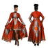 Hi-Low African Dashiki Maxi Dress Orange to adorn all bodies from XS to 6X