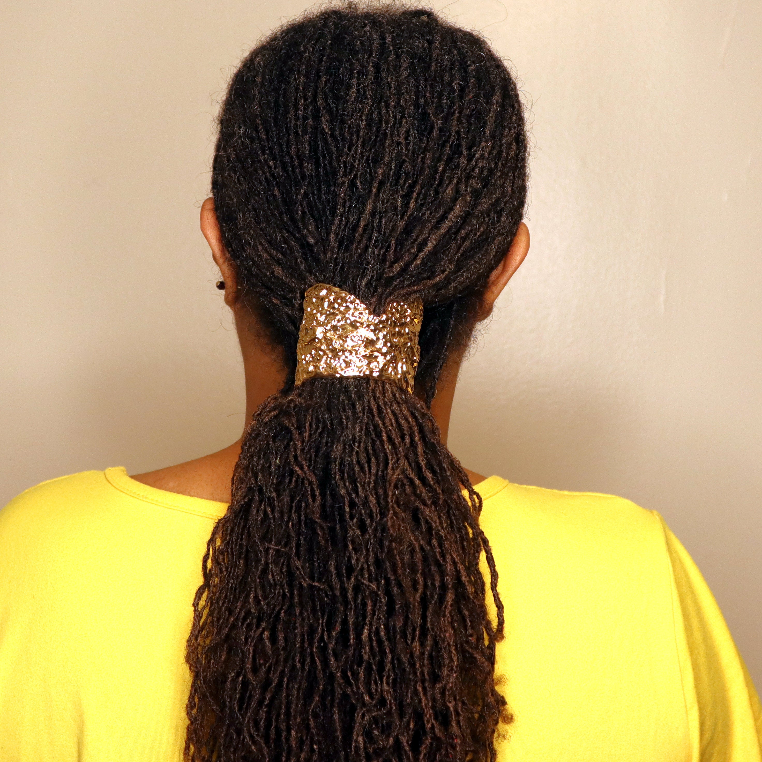 Chunk of Gold/Silver Hair cuffs pour Locs, Dreadlocks et Sisterlocks