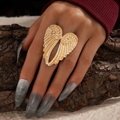 Angel Wing Gold Silver Rings For Women