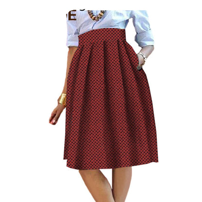 Flawlessly tailor made African print midi skirt