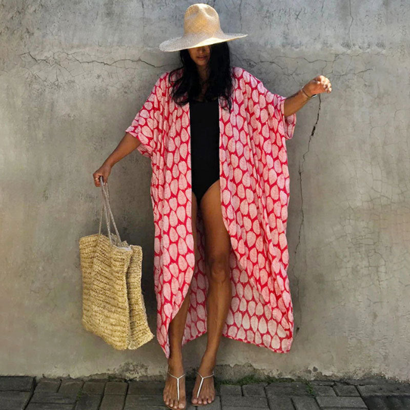 Tie Dye Kimono Beach Dress for Women - Summer Beachwear Outfits