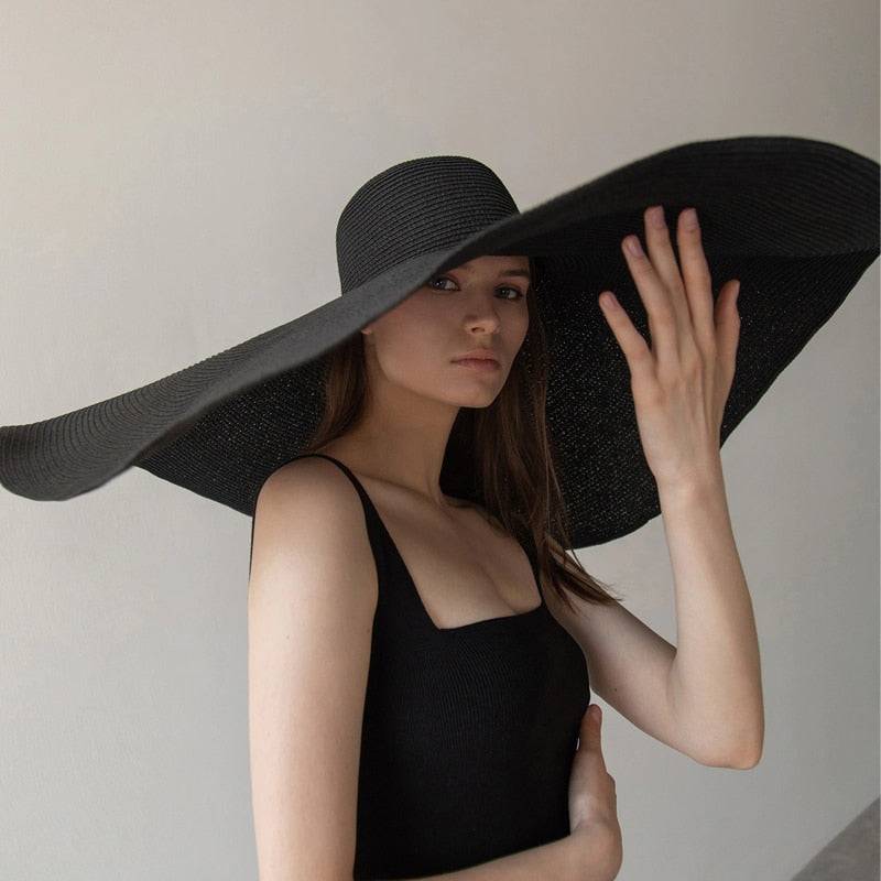 27 Inch Wide Brim Sun Hat Oversized Sun Protection Hat