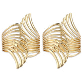 Aurora Wing Cuffs - Gold & Silver for Locs, Sisterlocks, Dreadlocks and Braids Perfect for Memorial Day 2024