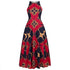 African Halter Neck Maxi Dress