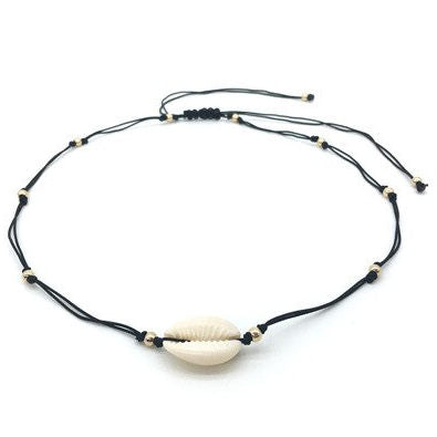 Cowrie Shell Necklace &amp; Hair Tie  Perfect for Mother&