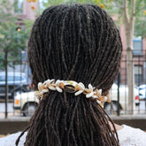 Cowrie Bracelet/Hair tie for Braids, Locs, Sisterlocks