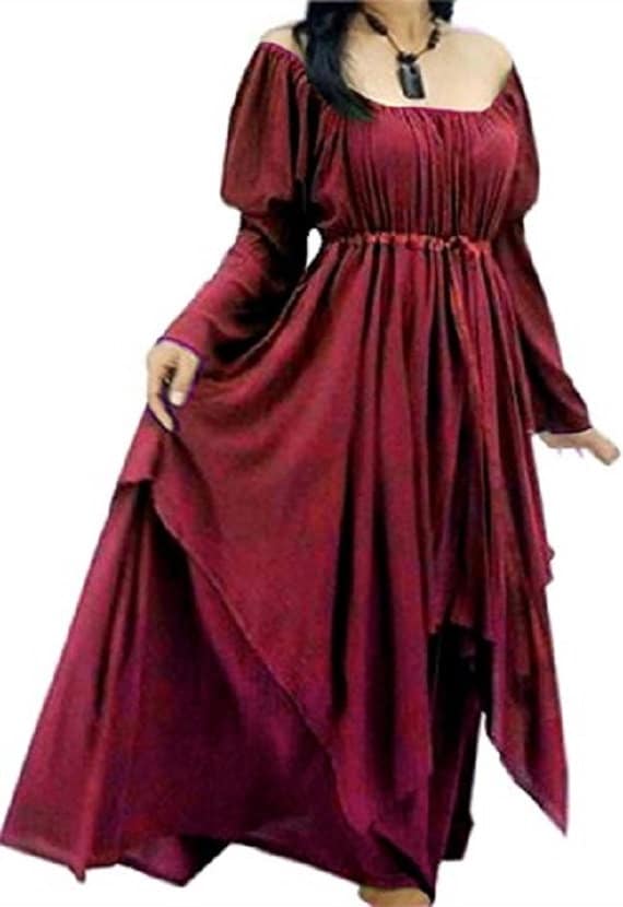 Renaissance Layered Maxi Dress from Regular Size to Plus Sizes