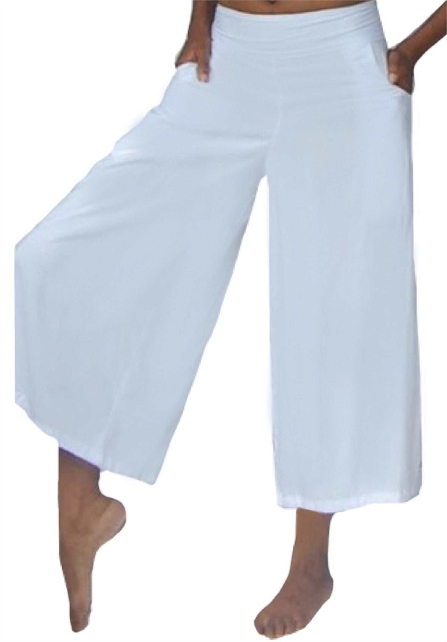 Wrap Tie Palazzo Pants with Wide Leg for All Sizes