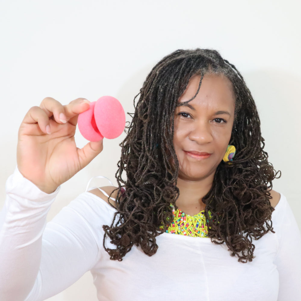 Afro curlers Sleep on Sponge Rollers for the Tender Headed