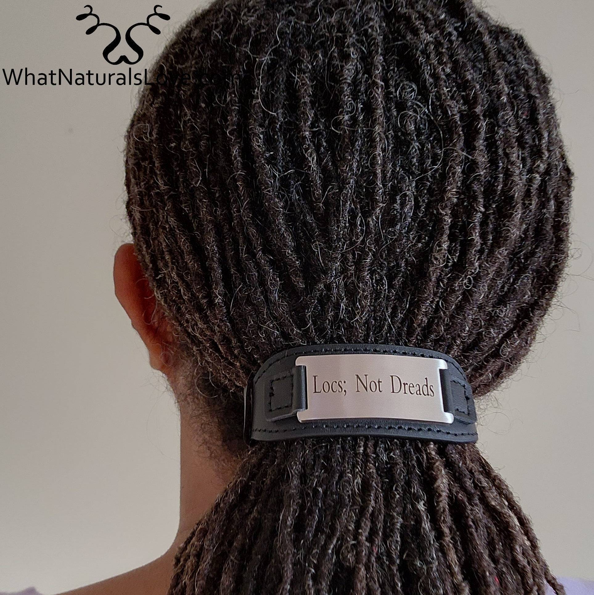 Genuine Leather Hair tie for Locs, Braids and Afro Puffs