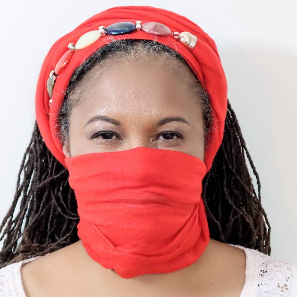 Multi wear Headwrap Scarf Mask