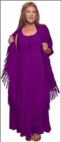 Moroccan Magic Dress with Fringes