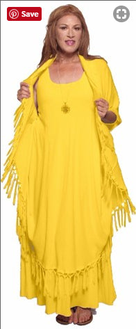 Moroccan Magic Dress with Fringes