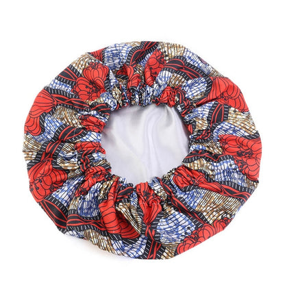 Extra large Bonnet in Ankara print for 4C natural hair and Locs