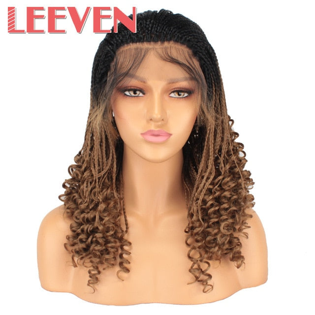 Pretty Curled Braids Lace Front Wig